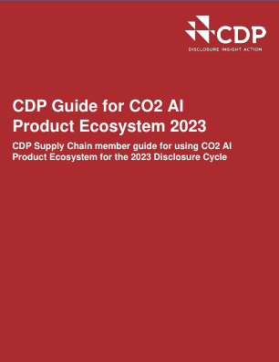 二氧化碳人工智能产品生态系统 CDP 指南 2023